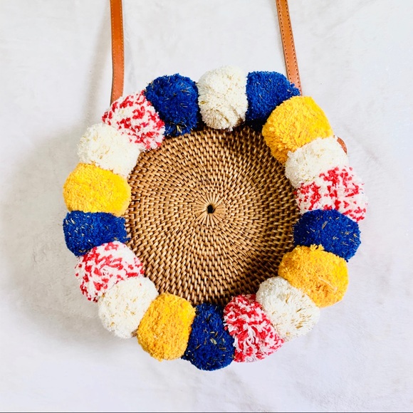 Cleobella Handbags - Cleobella Williamsburg Pom Pom Bag